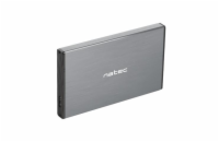 Natec external enclosure RHINO GO for 2,5`` SATA, USB 3.0, Grey, NKZ-1281