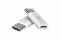 Emos adaptér USB 2.0 Micro-B samice - USB C samec, 2 ks