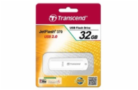 Transcend 32GB JetFlash 370, USB 2.0 flash disk, bílý