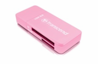 Transcend RDF5 USB 3.0 čtečka paměťových karet SDHC (UHS-I)/SDXC (UHS-I)/microSDHC (UHS-I)/microSDXC (UHS-I), růžová