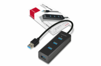 AXAGON HUE-S2B, 4x USB 3.0 CHARGING hub, micro USB nap. konektor, kabel USB-A 30cm