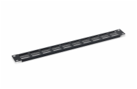 TRITON 19" záslepka 1U perforovaná oválem 36 x 6 mm, černá