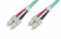 DIGITUS Fiber Optic Patch Cord SC to SC Multimode 50/125m Duplex Length 2m Class OM3