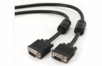 GEMBIRD Kabel VGA propojovací 1,8m, černý (HD15M/M, dvojité stínění, feritová jádra)