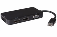PREMIUMCORD adaptér DisplayPort - DP + HDMI + DVI + VGA , 1080p, 4K*2K