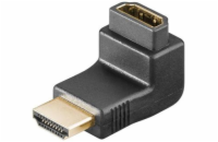 PremiumCord Adapter HDMI M/F zahnutý do pravého úhlu 90° - opačný