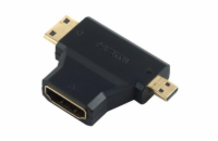 PremiumCord Adaptér HDMI na mini HDMI typ C a micro HDMI typ D