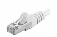 PREMIUMCORD Patch kabel CAT6a S-FTP, RJ45-RJ45, AWG 26/7 1m bílá