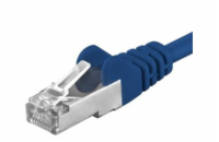 PREMIUMCORD Patch kabel CAT6a S-FTP, RJ45-RJ45, AWG 26/7 2m modrá