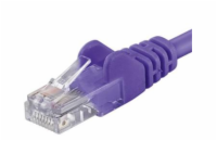 PremiumCord Patch kabel Cat6 UTP, délka 0.25m, fialová