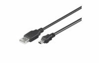 PREMIUMCORD Kabel USB 2.0 A-Mini B (5pin) propojovací 0,2m