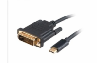 Akasa AK-CBCA10-18BK AKASA adaptér USB Type-C na DVI, kabel, 1.8m