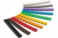 goobay Označovací klipy na kabel do průměru 2.5-4mm, 10x10ks, čísla