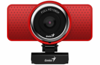 GENIUS webová kamera ECam 8000/ červená/ Full HD 1080P/ USB2.0/ mikrofon