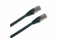 Patchkabel S/FTP,Cat6,2xRJ45, 0,5m černý