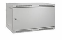 Rozvaděč nástěnný SENSA 12U 400mm, dveře plech, RAL 7035, SENSA-12U-64-11-G