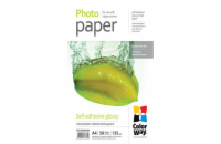 COLORWAY fotopapír/ samolepící/ glossy 135g/m2, A4/ 50 kusů