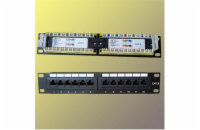 Patch panel 10“ UTP cat6, 12portů