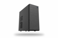 CHIEFTEC skříň Elox Series HC-10B, Miditower, USB 3.0, Black with Hair brush design front panel, bez zdroje