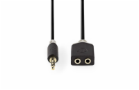 Kabel Jack 3,5mm konektor/Jack 3,5mm konektor 0,2m NEDIS CABW22100AT02