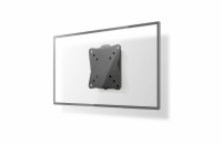 NEDIS nástěnný TV držák/ 13 - 27"/ nosnost 30 kg/ vzdálenost od stěny 20 mm/ fixní/ ocel/ černý