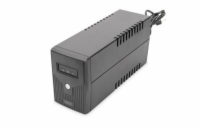 DIGITUS Professional Line-interaktivní UPS, 600VA / 360W 12V / 7Ah x1, 2x CEE 7/7, AVR, RJ-11, LED displej
