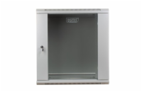 DIGITUS DN-WU19 12U/450 Wall Mount Cabinet 19 12U 635/600/450mm glass door grey unmounted