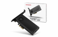 AXAGON PCEM2-D, PCIe x4 - M.2 NVMe M-key + SATA B-key slot adaptér, vč. LP