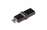 Akyga konvertor HDMI-M/HDMI-F 180°/cerná