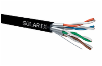 Instalační kabel Solarix CAT6A STP PE Fca 500m/cívka venkovní SXKD-6A-STP-PE