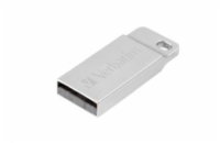 VERBATIM Flash Disk 64GB Metal Executive, USB 2.0, stříbrná