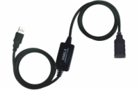 PREMIUMCORD USB 2.0 repeater a prodlužovací kabel A/M-A/F 10m