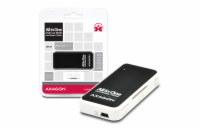 AXAGON CRE-X1, USB 2.0 externí MINI čtečka 5-slot ALL-IN-ONE