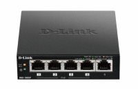 D-LINK DGS-1005P D-Link DGS-1005P 5-port Gigabit Desktop PoE+ Switch, 4 porty jsou PoE+, PoE budget 60W