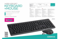 OMEGA set bezdrátové klávesnice a myši  OKM071B 