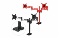 ARCTIC Z2 red - dual monitor arm with USB Hub inte