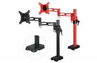 ARCTIC Z1 red - single monitor arm with USB Hub in