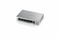 Zyxel GS1005HP 5-port Desktop Gigabit PoE Switch, 4x PoE+ GbE, PoE 60W