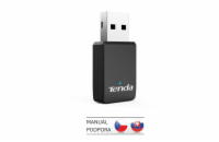 Tenda U9 WiFi AC650 USB Adapter, 633 Mb/s (433 + 200 Mb/s), 802.11 ac/a/b/g/n, OS Win XP/7/8/10/11