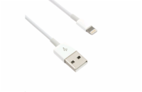 C-TECH kabel USB 2.0 Lightning (IP5 a vyšší) nabíjecí a synchronizační kabel, 1m, bílý