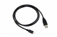 C-Tech CB-USB2M-05B USB 2.0 AM/Micro, 0,5m, černý kabel