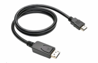 C-TECH CB-DP-HDMI-10 kabel DisplayPort/HDMI, 1m, černý