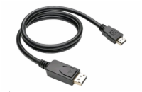 C-TECH CB-DP-HDMI-20 kabel DisplayPort/HDMI, 2m, černý