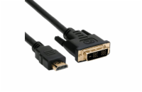 C-Tech CB-HDMI-DVI-18 Kabel HDMI-DVI, M/M, 1,8m kabel