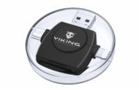 VIKING ČTEČKA PAMĚŤOVÝCH KARET V4 USB3.0 4V1 černá