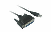 PREMIUMCORD Kabel USB printer kabel, USB na paralelní port