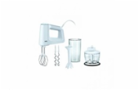 Braun MultiMix 3 HM3135 ruční šlehač, 500 W, 5 rychlostí, rozsáhlé příslušenství, bílý