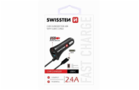 Swissten Cl Autonabíječka Usb-C A Usb 2,4A Power