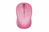 Trust Yvi FX Wireless Mouse 22336 myš - pink