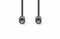 Nedis CAGB22000BK10 - Stereofonní Audio Kabel | 3,5mm Zástrčka - 3,5mm Zástrčka | 1 m | Černá barva